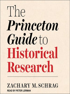 cover image of The Princeton Guide to Historical Research